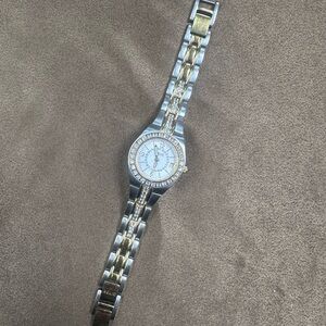 Relic Gold and Silver Bracelet with Crystal Details